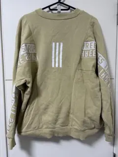 k*i様 アディダス adidas スウェット ベージュ 裏起毛 レディース M