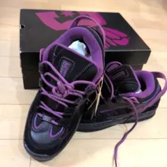 新品未使用☆DC SHOE CO. ブラック/パープル スニーカーのサムネイル
