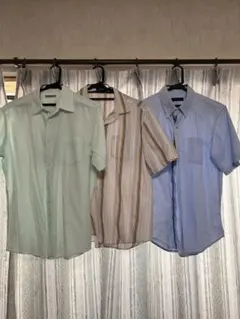 【夏季SALE】お洒落　ワイシャツ　Ｙシャツ　半袖　セット　Ｍサイズ　ブランド