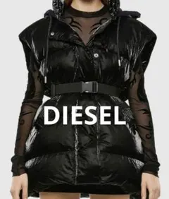 DIESEL ディーゼル黒ダウンベスト　ダウンジレ