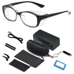 花粉症メガネ 花粉ゴーグル 飛沫防止メガネ ブルーライトカット