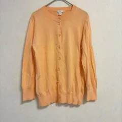 一点もの✨J.Crew【S】ニット カーディガン クルーネック 長袖 オレンジのサムネイル