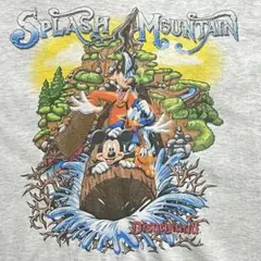O*キ様 90s スプラッシュマウンテン ミッキー Tシャツ ブルー - メルカリ