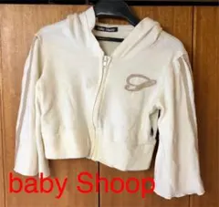 ベイビーシュープ ミニ丈 ロゴ入り ニット パーカーのサムネイル