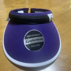 【新品】TaylorMade バイザー 紫色 ONE SIZE
