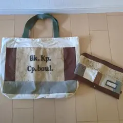 ハンドメイドトートバッグとポーチセット