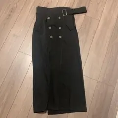 GRL ベルト付きタイトロングフラップスカート【gm603】