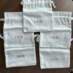 Dior ホワイト 巾着袋 5点セット