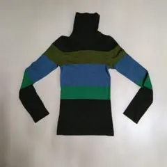 UNIQLO HEATTECH EXTRA WARM 長袖ニット　L　ストライプ