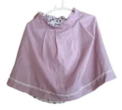 フレアスカート 　花柄 ピンク　白　リバーシブル　新品未使用