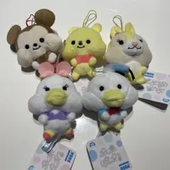 ディズニー ぬいぐるみストラップ 5種セット
