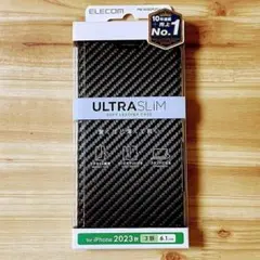 iPhone 15 Pro 手帳型ケース ウルトラスリム ソフトレザーカバー