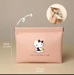 ハローキティ ポーチ ピンク 13cm x 17.5cm