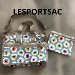 LeSportsac ボストンバッグ【未使用品】ブルー★花柄のサムネイル