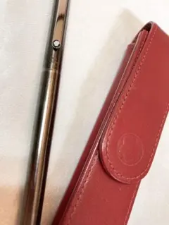モンブラン 万年筆 純正レザーケース インクカートリッジ付 早稲田大学おまけ付
