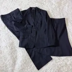 洋服の青山 n line 佐々木希 3ピース ブラック ストレッチ 11-9-9