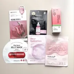 韓国スキンケア まとめ売り PDRN コラーゲン パック 5枚＋クリーム 未開封