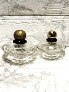 美品】高級クリスタル サンルイ ソルトセラー 2客＆スプーン 箱付き 塩