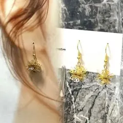 014matubo 松ぼっくりデザインピアス