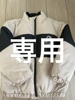 XLARGE ジップアップコート ベージュ/ブラック