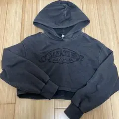 GU クロップドパーカー ダークグレーのサムネイル