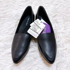 新品未使用　アシックス レディーワーカー ソフトローファー 23.5cm 黒