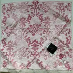新品未使用　ランバンLANVIN 花柄タオルハンカチ　華やか色と柄