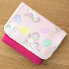 移動ポケット ユニコーン ピンク 女の子 マチ付き 大きめ - メルカリ