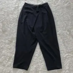 ✨ GU ジーユー イージーラップワイドパンツ M 黒 春コーデ 新生活