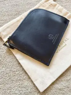 【最終値下げ】GLENROYAL ネイビー L字ファスナー財布　ジップミニパースのサムネイル