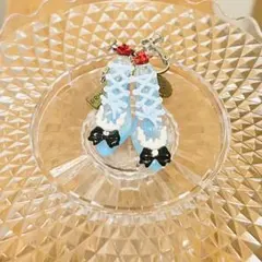 小さなガラスの靴のイヤリング　ハンドメイド