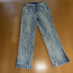 v*e様 美品 アメリカンホリック デニム M 淡色 裾カット フリンジ ジーン