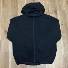 GU ジーユー黒 フード付き マウンテンパーカー　メンズ　XL