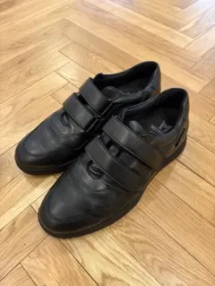 極美品　MEPHISTO AIR-JET シボ革　デッキ　革靴　スニーカー ○○メフィスト ボーティング MEPHISTO BOATING 100/151 GRIZZLY BLACK