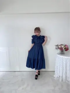 Herlipto♡Marseille Belted Denim Dress - メルカリ