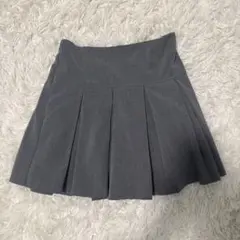 GU プリーツスカート　グレー　スコート　インナーパンツ付き　M