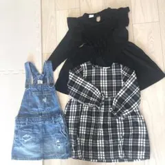 【値下げ】100◇ワンピ3点セット