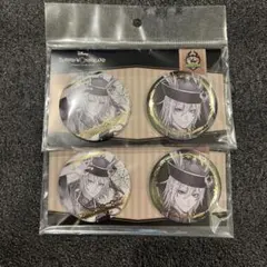 AGF ツイステ 箔押し缶バッジ シルバー