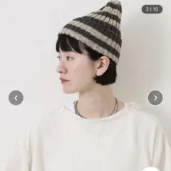 PERVERZE STRIPED FRINGE KNIT CAP Fサイズ - メルカリ