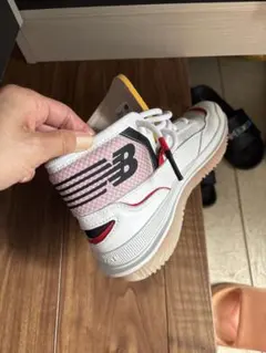 New Balance ホワイト/レッド/ブラック