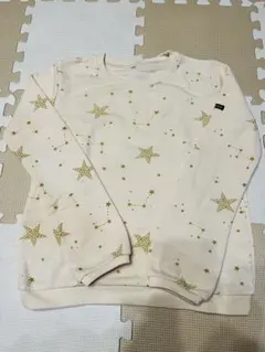 星柄トレーナー サイズ150 クリーム色 キッズ