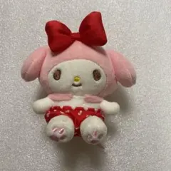 マイメロ　推し色マスコットキーチェーンバッチ(赤)