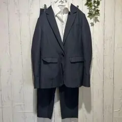 【スーツセレクト】レディース パンツスーツ 3点セット　グレー　入学　新生活