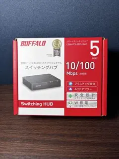 BUFFALO スイッチングハブ LSW4-TX-5EPL/BKD