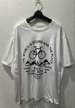 [未使用]大きいサイズ 5Lアズプランニング ホワイト系 Tシャツ(綿100%)
