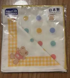 新品未使用 MIKI HOUSE ガーゼハンカチ 2枚組 日本製 出産祝い