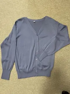 UNIQLO カーディガン Mサイズ ブルーグレー