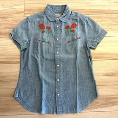 Polo Ralph Lauren ローズ刺繍 シャンブレー ウエスタンシャツのサムネイル
