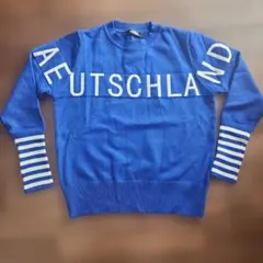 DEUTSCHLAND ニットセーター 青