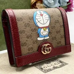 ✨限定コラボ✨GUCCI 二つ折り　財布　ドラえもん　マーモント　未使用　極美品